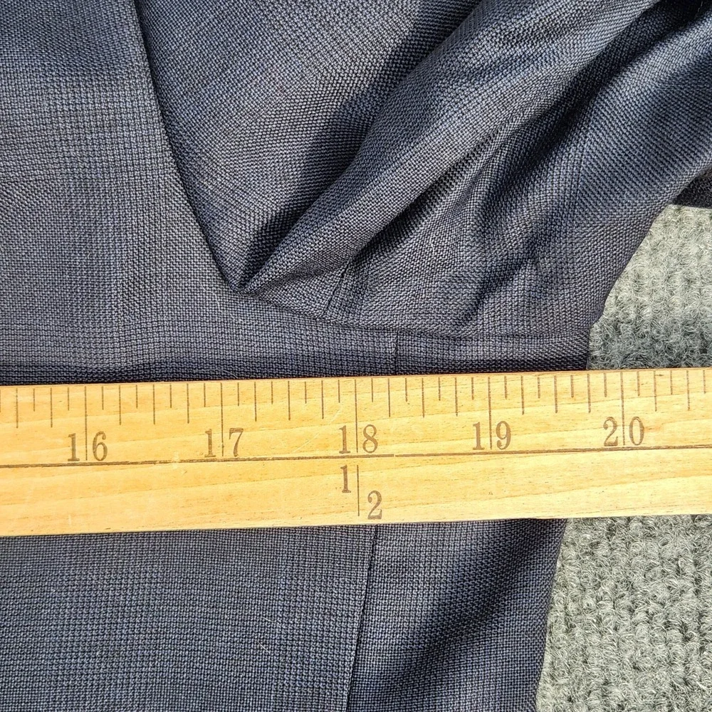 mens John Nordstrom sport coat‎ Blazer 100% Wool navy Blue LORO PIANA 110's 39 C